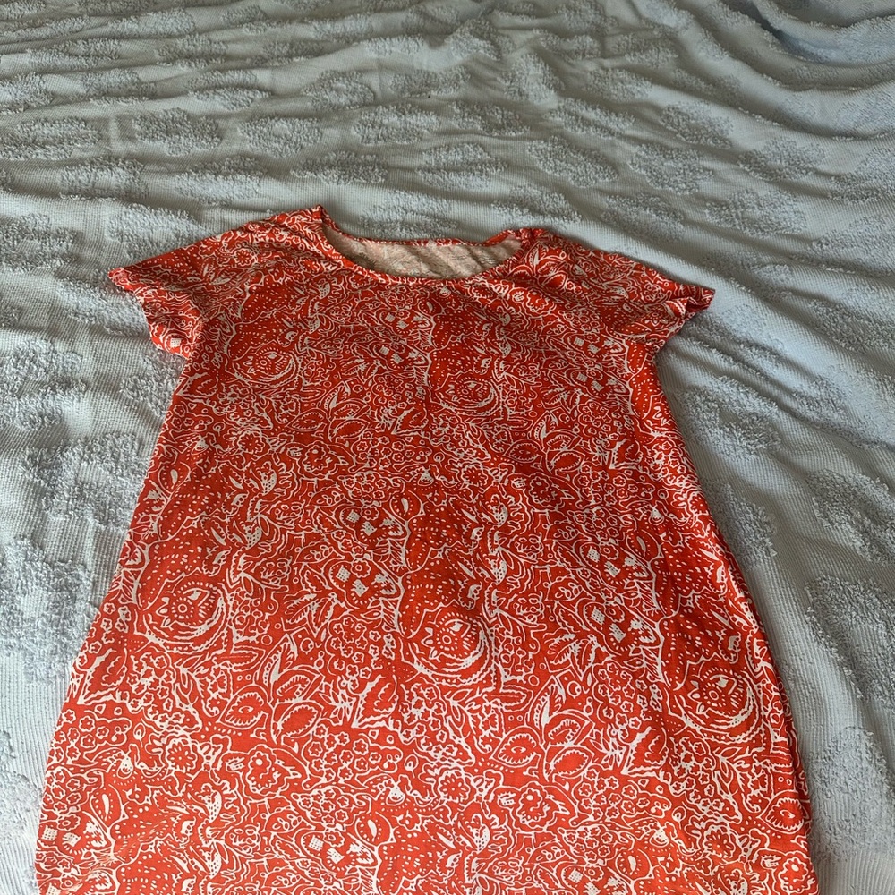 Floral Orange Dress